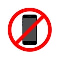 No phone allowed sign