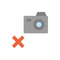 No photo, museum icon. Simple color vector elements of historical things icons for ui and ux, website or mobile application