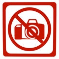 No photo sign