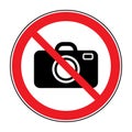 No photo sign Royalty Free Stock Photo