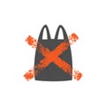 No plastic bag vector illustration