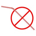 No plastic drinking straw