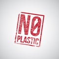 No plastic rubber stamp Royalty Free Stock Photo