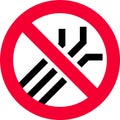 No plastic straws forbidden sign