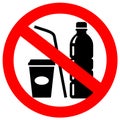 No plastic vector sign