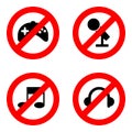 No play icons set great for any use. Vector EPS10. Royalty Free Stock Photo