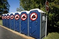 No Poop Outhouse. Royalty Free Stock Photo