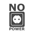 No Power icon Royalty Free Stock Photo