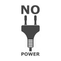 No Power icon Royalty Free Stock Photo