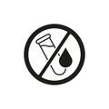 No preservative icon. Chemical and toxic free symbol. Product clean. Vector illustration. EPS 10.