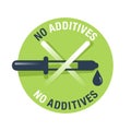 No preservatives, additives or dye free pictogram