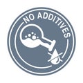 No preservatives, additives, dye free pictogram