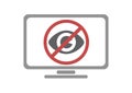 no private browsing. Vector illustration decorative design