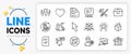 No puzzle, Search and Diesel line icons. For web app. Vector