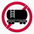 No rail tank car Royalty Free Stock Photo