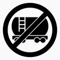 No rail tank car Royalty Free Stock Photo