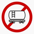 No rail tank car Royalty Free Stock Photo
