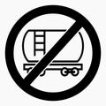 No rail tank car Royalty Free Stock Photo