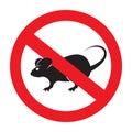 No rats sign