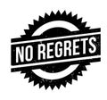 No Regrets rubber stamp Royalty Free Stock Photo