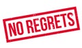 No Regrets rubber stamp Royalty Free Stock Photo