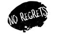 No Regrets rubber stamp Royalty Free Stock Photo