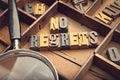 No Regrets Royalty Free Stock Photo