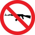 No rifle sign