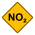 NO2 and road sign