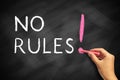 No Rules Royalty Free Stock Photo