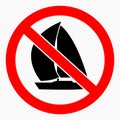 No sailboat