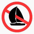 No sailboat