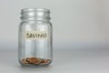 No Savings Money Glass Jar Royalty Free Stock Photo