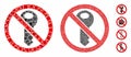 No secret key Composition Icon of Tuberous Parts Royalty Free Stock Photo