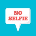 No selfie forbidden banner, poster. Photo prohibition vector sign.