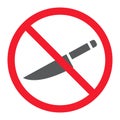 No sharp glyph icon, prohibition and forbidden