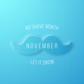 No shave month banner.