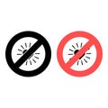 No shining heart rays icon. Simple glyph, flat vector of valentines day, love ban, prohibition, embargo, interdict, forbiddance