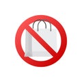 No shopping, great design for any purposes. Cartoon vector illustration. Vector design isolated. Royalty Free Stock Photo