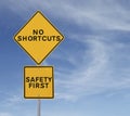 No Shortcuts to Safety Royalty Free Stock Photo