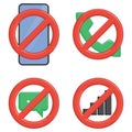 No Sign Smartphone Call Chat Signal