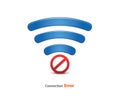 Wifi connection error icon