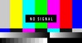 No TV signal broadcast screen