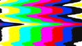 No signal TV test pattern. Digital glitch distortion. Vector illustration.