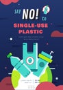 No single use plastic poster layout