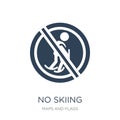 no skiing icon in trendy design style. no skiing icon isolated on white background. no skiing vector icon simple and modern flat Royalty Free Stock Photo