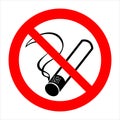 No smoking 1 (+ vector) Royalty Free Stock Photo