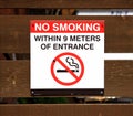 No Smoking Royalty Free Stock Photo