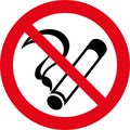 No smoking 7 (+ vector) Royalty Free Stock Photo
