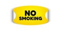 No smoking banner. Stop smoke sign. Vector Royalty Free Stock Photo